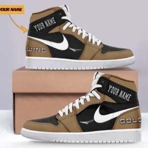 Car Fan Gift Air Jordan 1 High, Nike Sneaker All Over Print For Car Owners, Custom Name CAR317032225689 - Brown