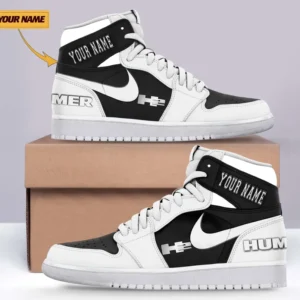 Car Enthusiasts Gift Air Jordan 1 High, Nike Sneaker All Over Print For Car Owners, Custom Name CAR317032225695 - White
