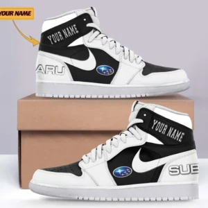 Car Enthusiasts Gift Air Jordan 1 High, Nike Sneaker All Over Print For Car Owners, Custom Name CAR317032225711 - White