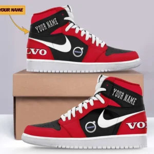Car Enthusiasts Gift Air Jordan 1 High, Nike Sneaker All Over Print For Car Owners, Custom Name CAR317032225712 - Red