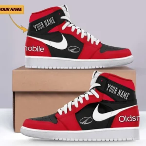 Car Enthusiasts Gift Air Jordan 1 High, Nike Sneaker All Over Print For Car Owners, Custom Name CAR317032225724 - Red
