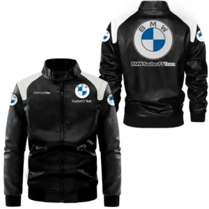 Luxury Car Fans Gift Leather Jacket, Black and White Leather Jacket For Car Enthusiasts CAR0801062051