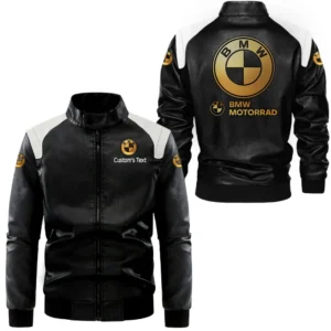 Luxury Car Fans Gift Leather Jacket, Black and White Leather Jacket For Car Enthusiasts CAR0801062057
