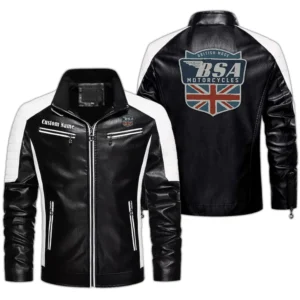 Fans Gift Men's PU Leather Jacket, Leather Jacket Custom Name For Auto Enthusiasts  CAR0401022071 - Black
