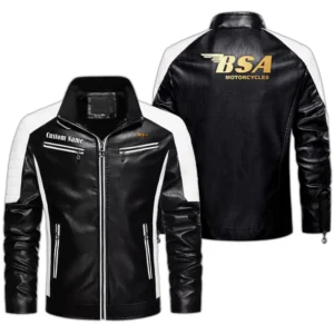 Fans Gift Men's PU Leather Jacket, Leather Jacket Custom Name For Auto Enthusiasts  CAR0401022072 - Black