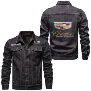 Classic Car Fans Gift Denim Jacket, Denim Jacket All Over Print Gift For Car Enthusiasts CAR1901132065 - Black