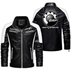 Car Fans Gift Men's PU Leather Jacket, Leather Jacket Custom Name For Auto Enthusiasts  CAR0401022089 - Black