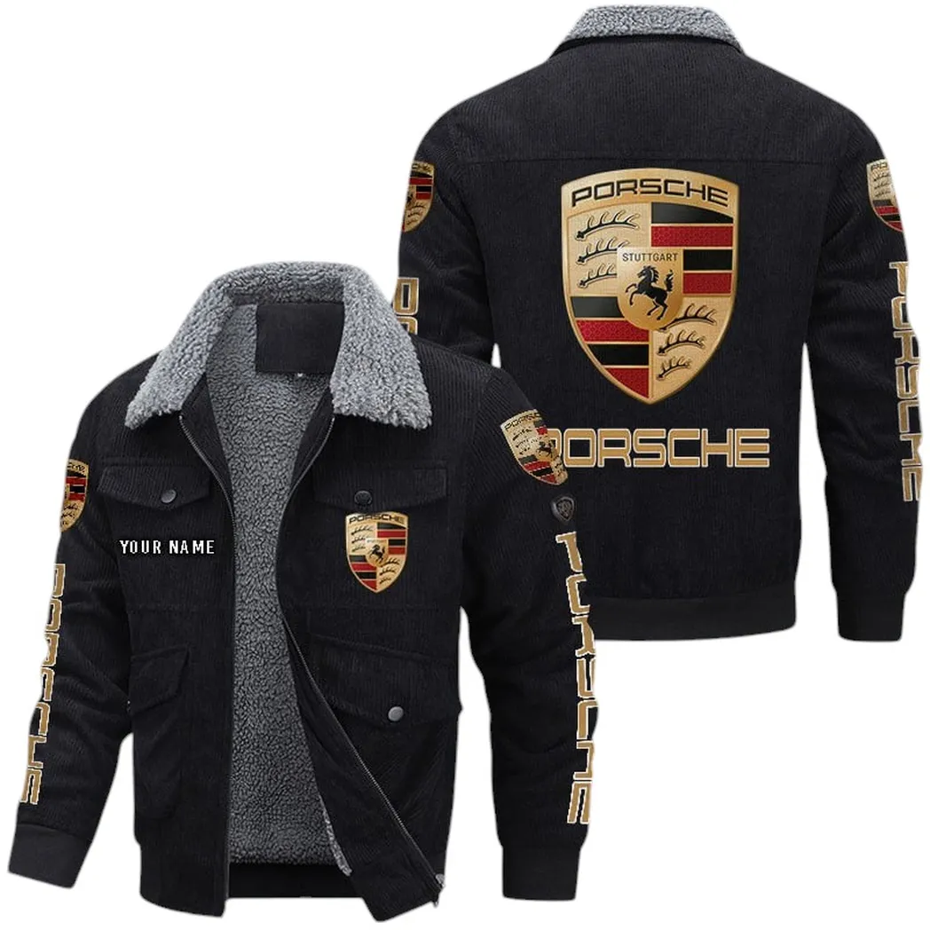 Car Fans Gift Corduroy Jacket, Jacket All Over Print Gift For Car Lovers CAR42022225558 - Black