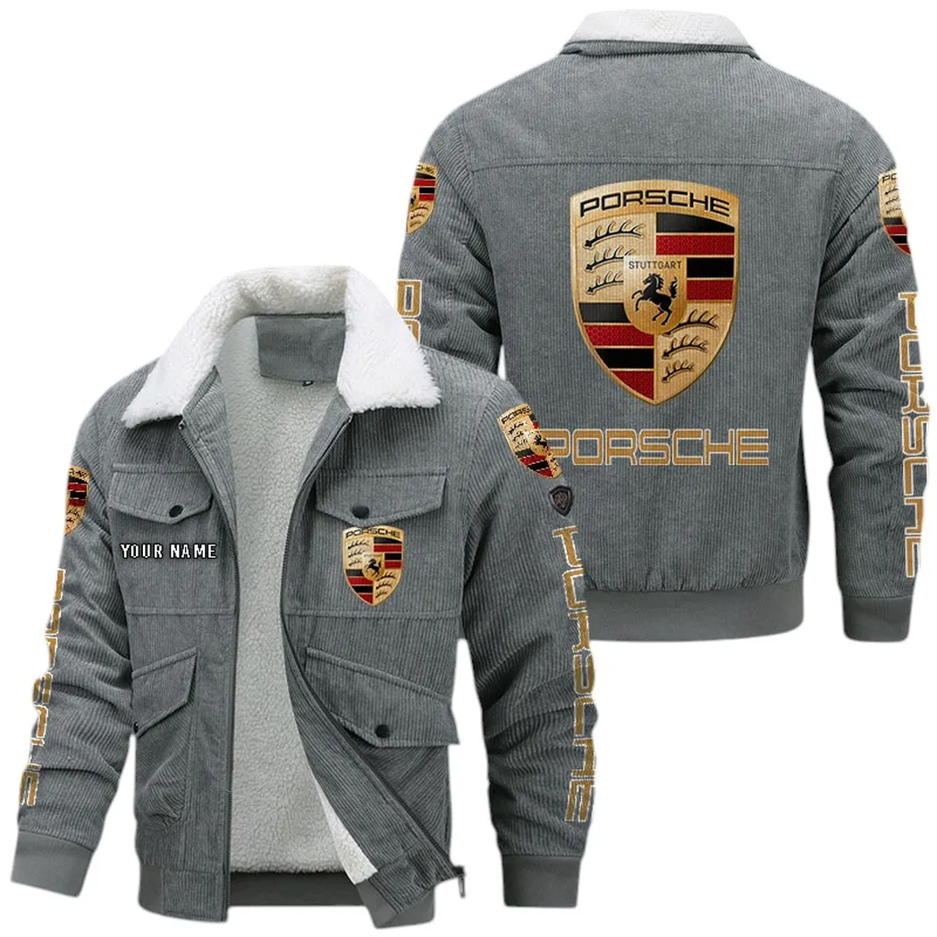 Car Fans Gift Corduroy Jacket, Jacket All Over Print Gift For Car Lovers CAR42022225558 - Gray