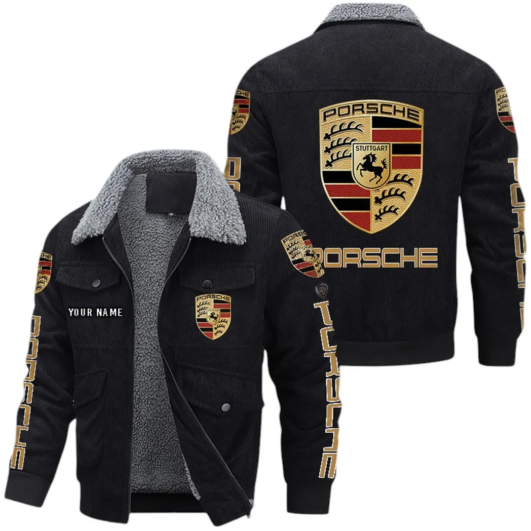Car Fans Gift Corduroy Jacket, Jacket All Over Print Gift For Car Lovers CAR42022225560 - Black