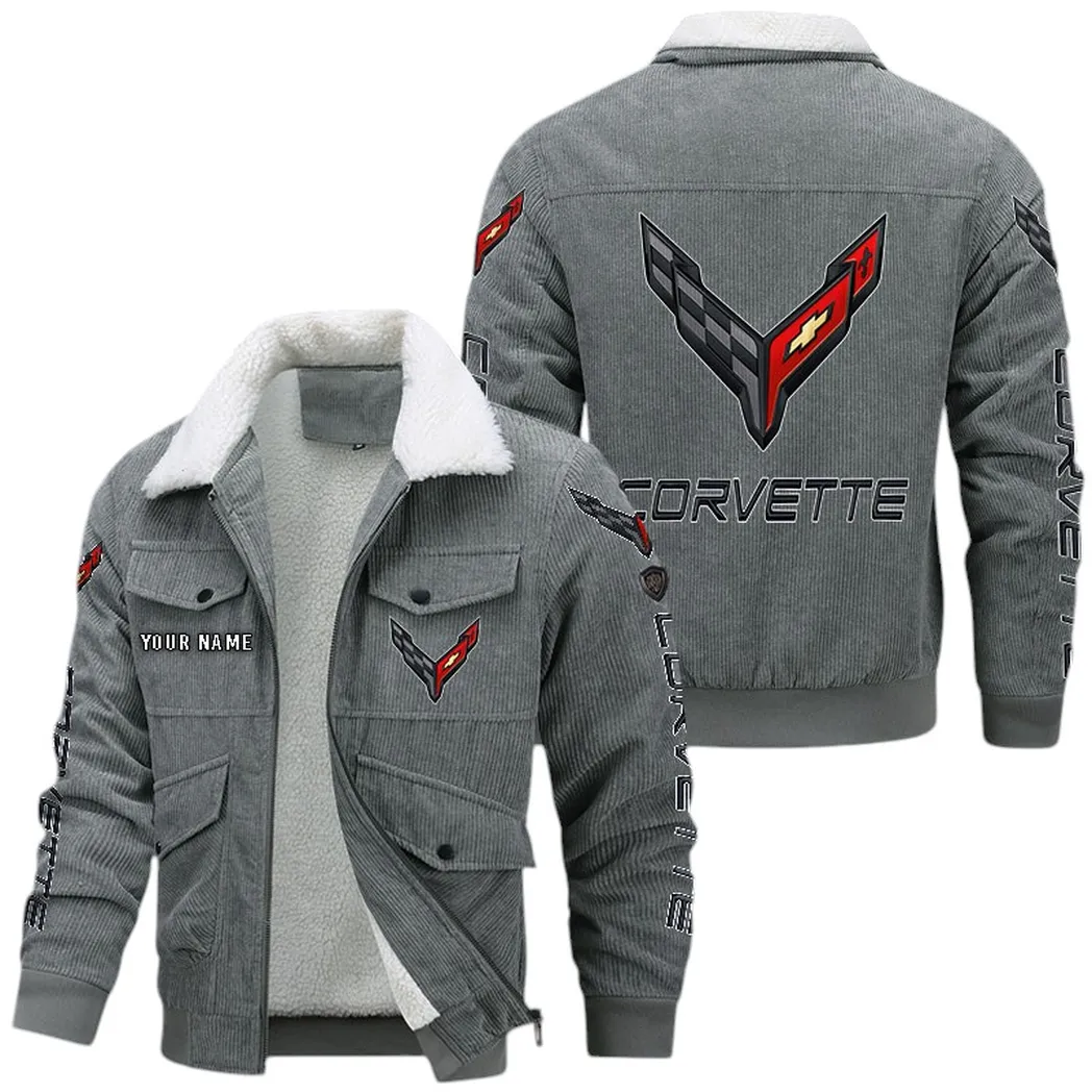 Car Fans Gift Corduroy Jacket, Jacket All Over Print Gift For Car Lovers CAR42022225616 - Gray