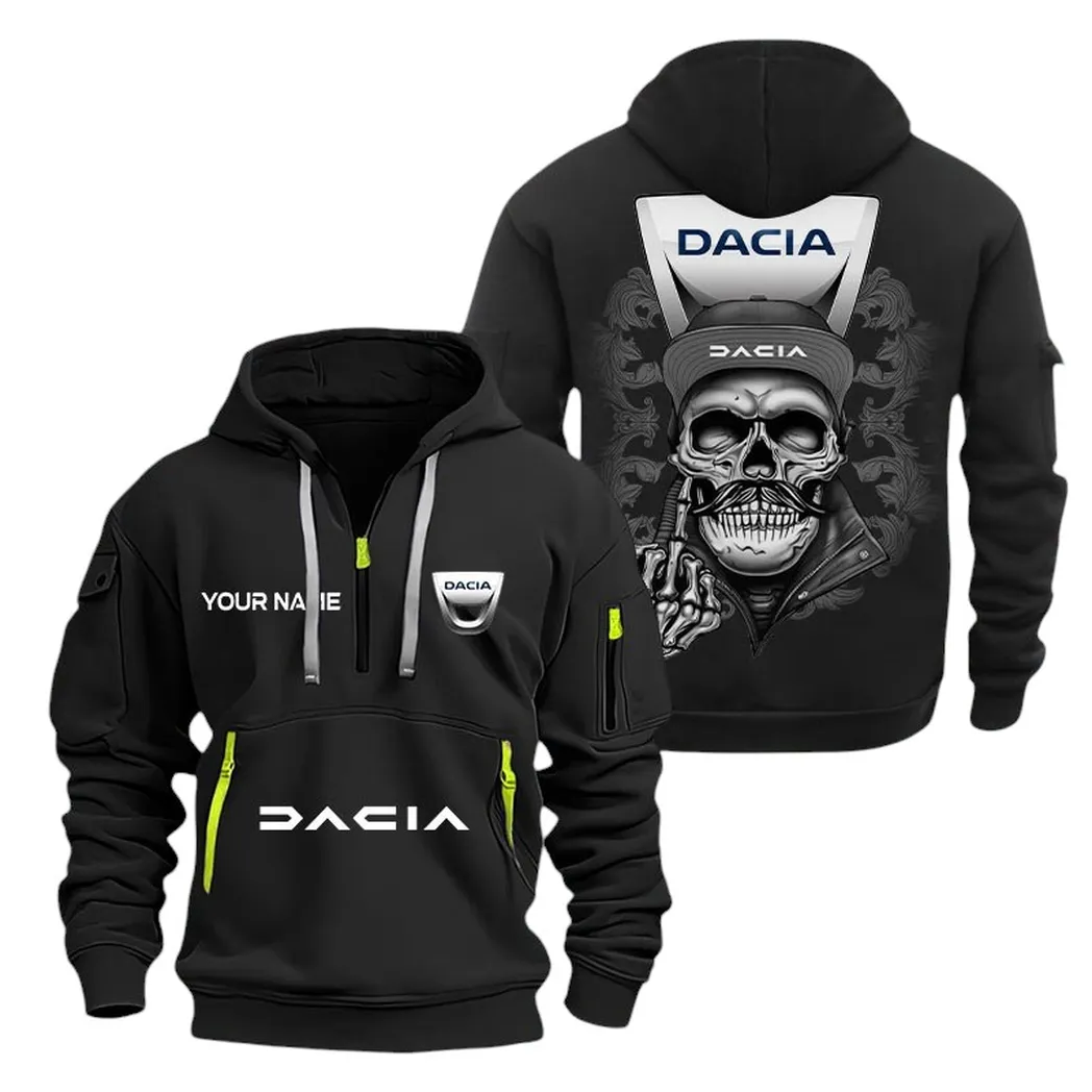 Car Fans Gift Hoodie Half Zipper, Hoodie All Over Print Gift For Car Fan CAR166022625122 - Black