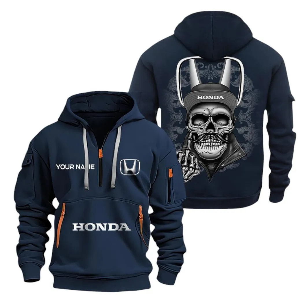 Car Fans Gift Hoodie Half Zipper, Hoodie All Over Print Gift For Car Fan CAR166022625136 - Navy