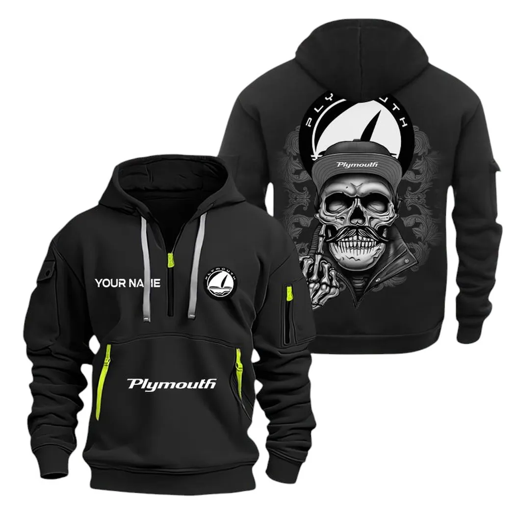 Car Fans Gift Hoodie Half Zipper, Hoodie All Over Print Gift For Car Fan CAR166022625163 - Black