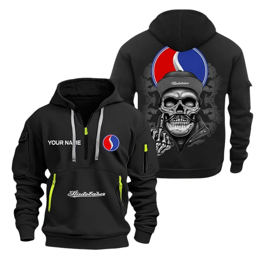 Car Fans Gift Hoodie Half Zipper, Hoodie All Over Print Gift For Car Fan CAR166022625172 - Black