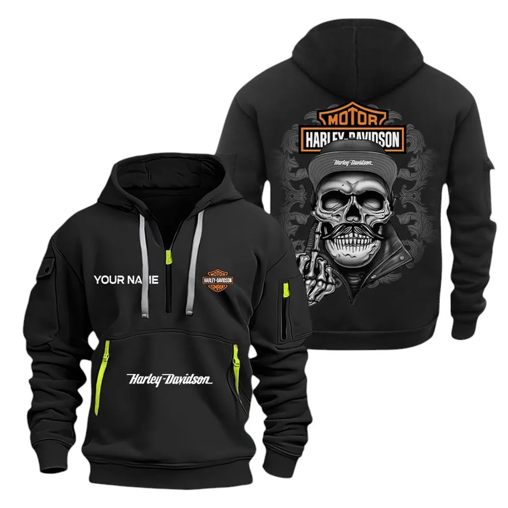 Car Fans Gift Hoodie Half Zipper, Hoodie All Over Print Gift For Car Fan CAR166022625180 - Black