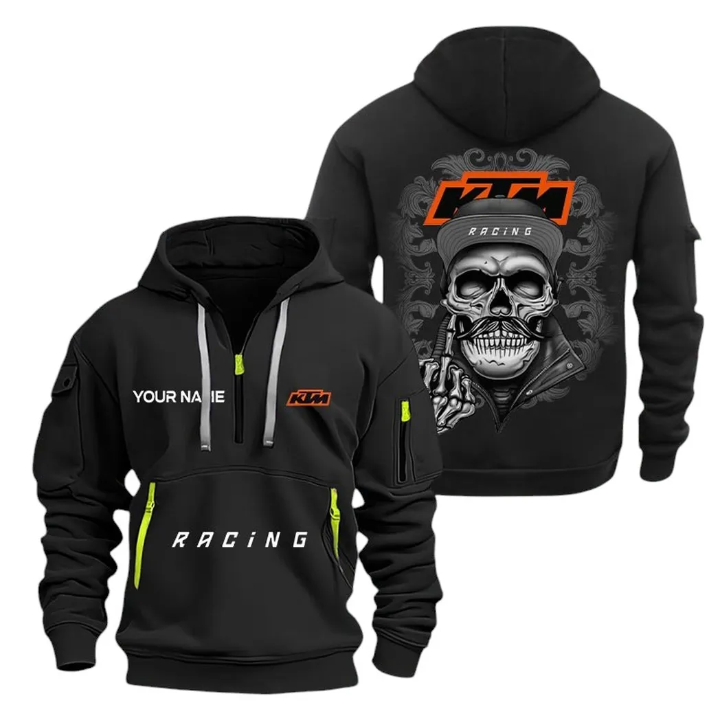 Car Fans Gift Hoodie Half Zipper, Hoodie All Over Print Gift For Car Fan CAR166022625181 - Black