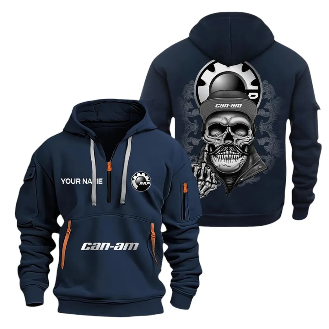 Car Fans Gift Hoodie Half Zipper, Hoodie All Over Print Gift For Car Fan CAR166022625186 - Navy
