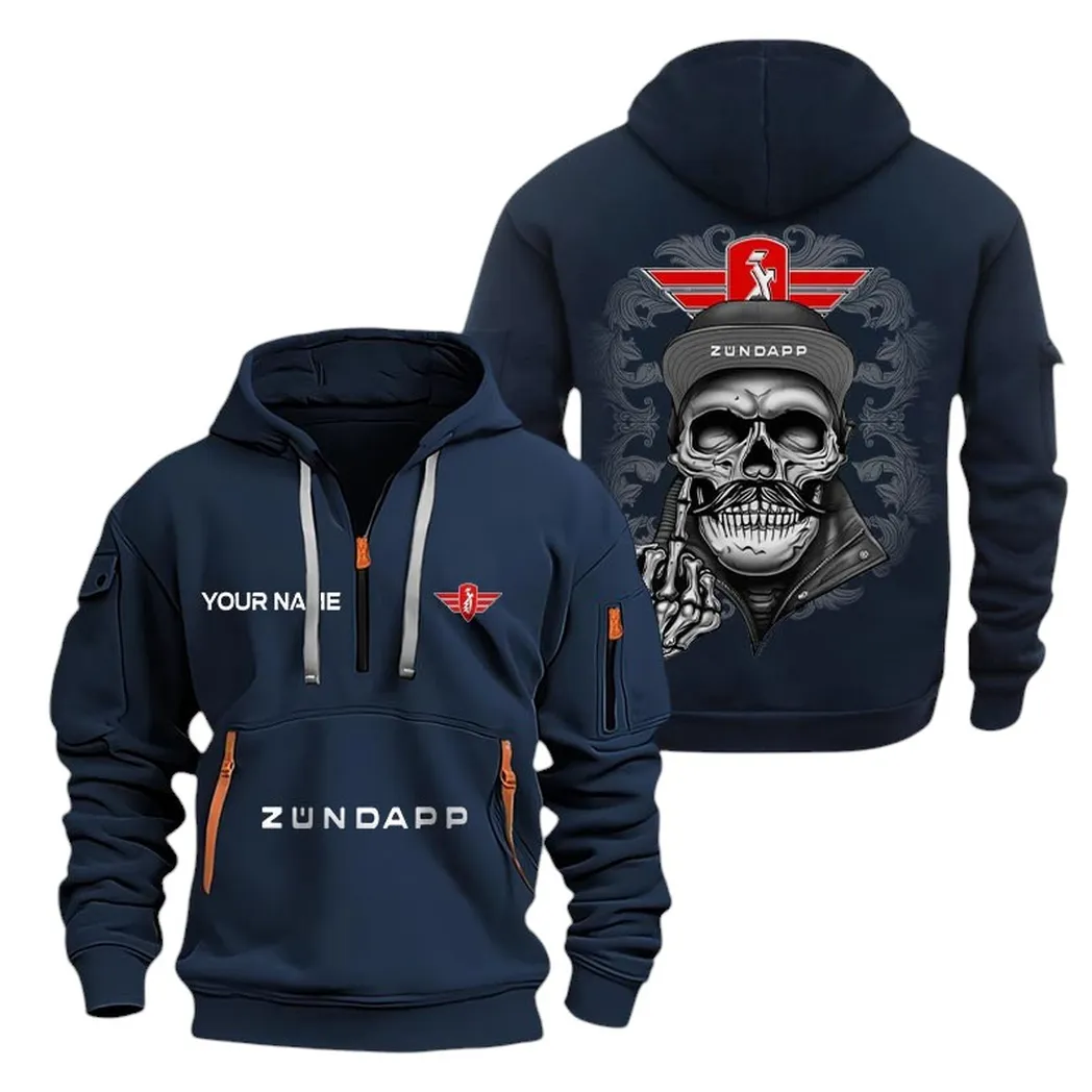 Car Fans Gift Hoodie Half Zipper, Hoodie All Over Print Gift For Car Fan CAR166022625193 - Navy
