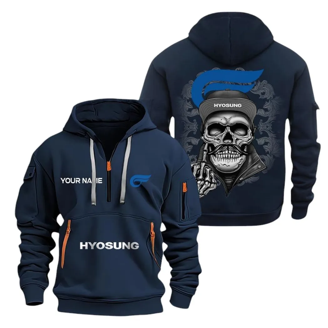 Car Fans Gift Hoodie Half Zipper, Hoodie All Over Print Gift For Car Fan CAR166022625194 - Navy