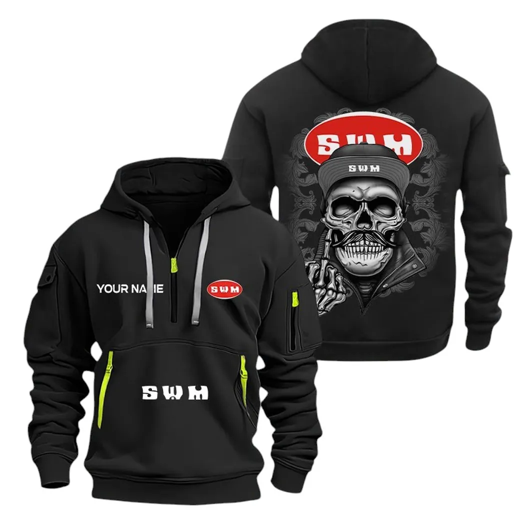 Car Fans Gift Hoodie Half Zipper, Hoodie All Over Print Gift For Car Fan CAR166022625211 - Black