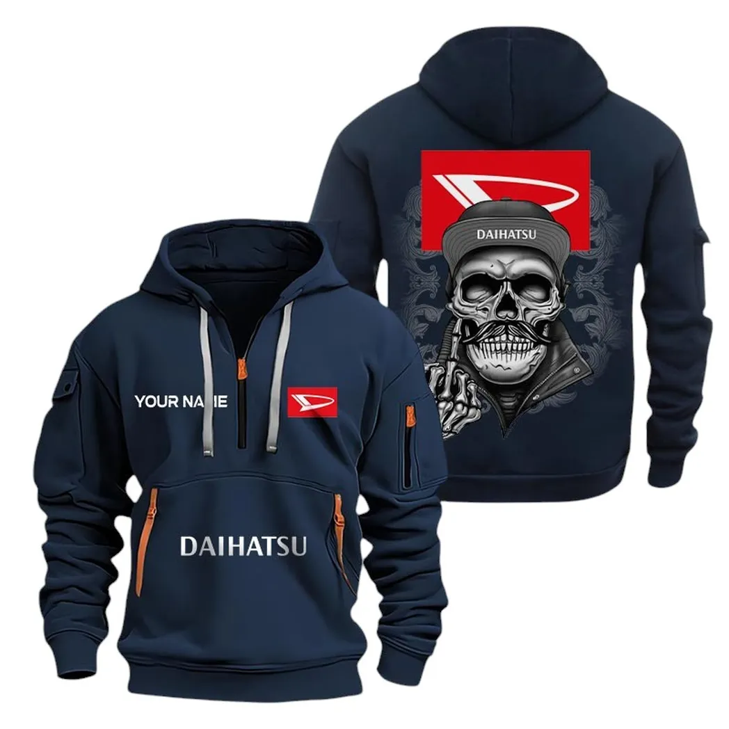 Car Fans Gift Hoodie Half Zipper, Hoodie All Over Print Gift For Car Fan CAR166022625228 - Navy