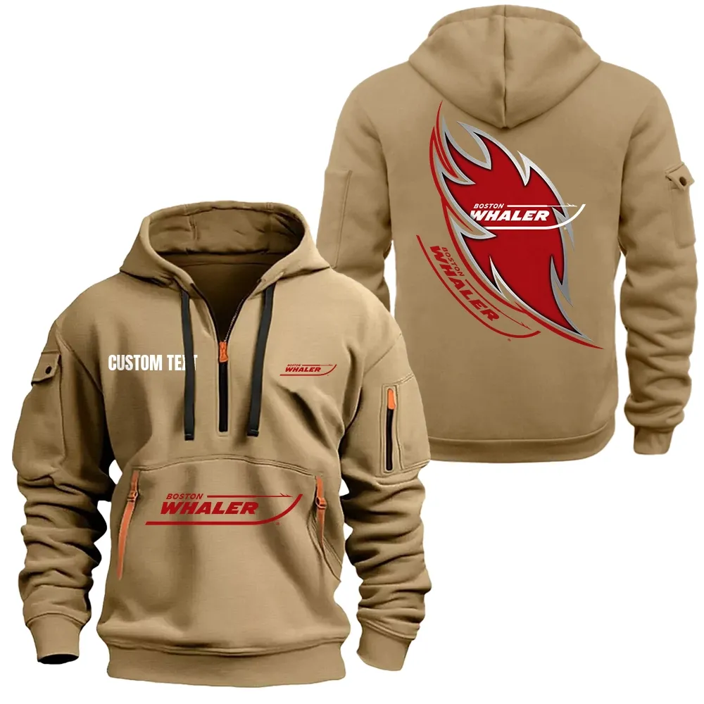 Car Fans Gift Hoodie Half Zipper, Hoodie All Over Print Gift For Car Lover CAR1701112038 - Khaki