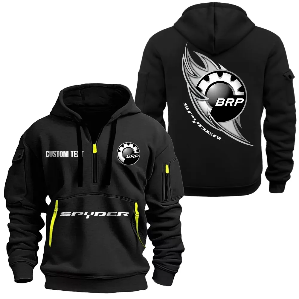 Car Fans Gift Hoodie Half Zipper, Hoodie All Over Print Gift For Car Lover CAR1701112050 - Black