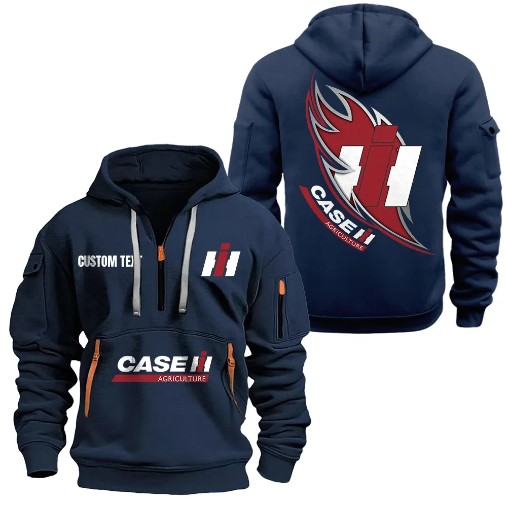 Car Fans Gift Hoodie Half Zipper, Hoodie All Over Print Gift For Car Lover CAR1701112052 - Navy