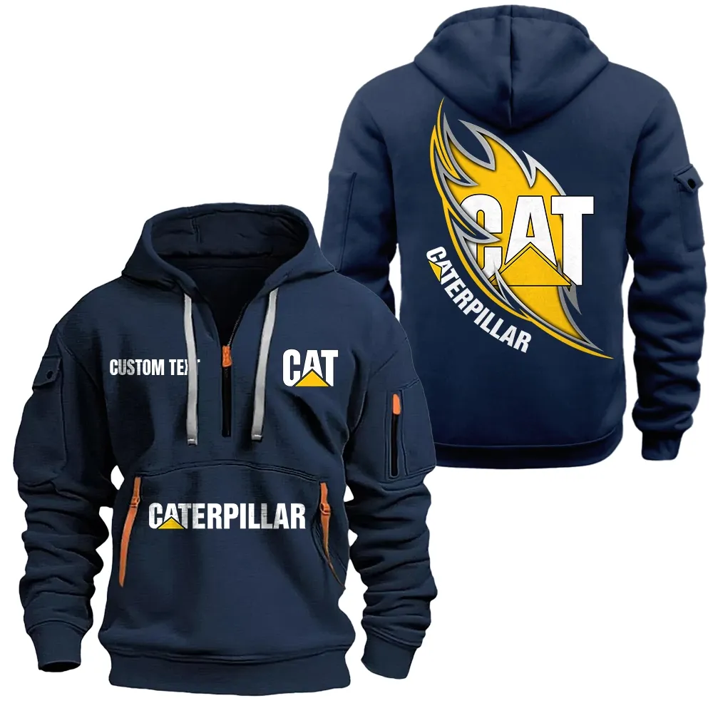 Car Fans Gift Hoodie Half Zipper, Hoodie All Over Print Gift For Car Lover CAR1701112053 - Navy