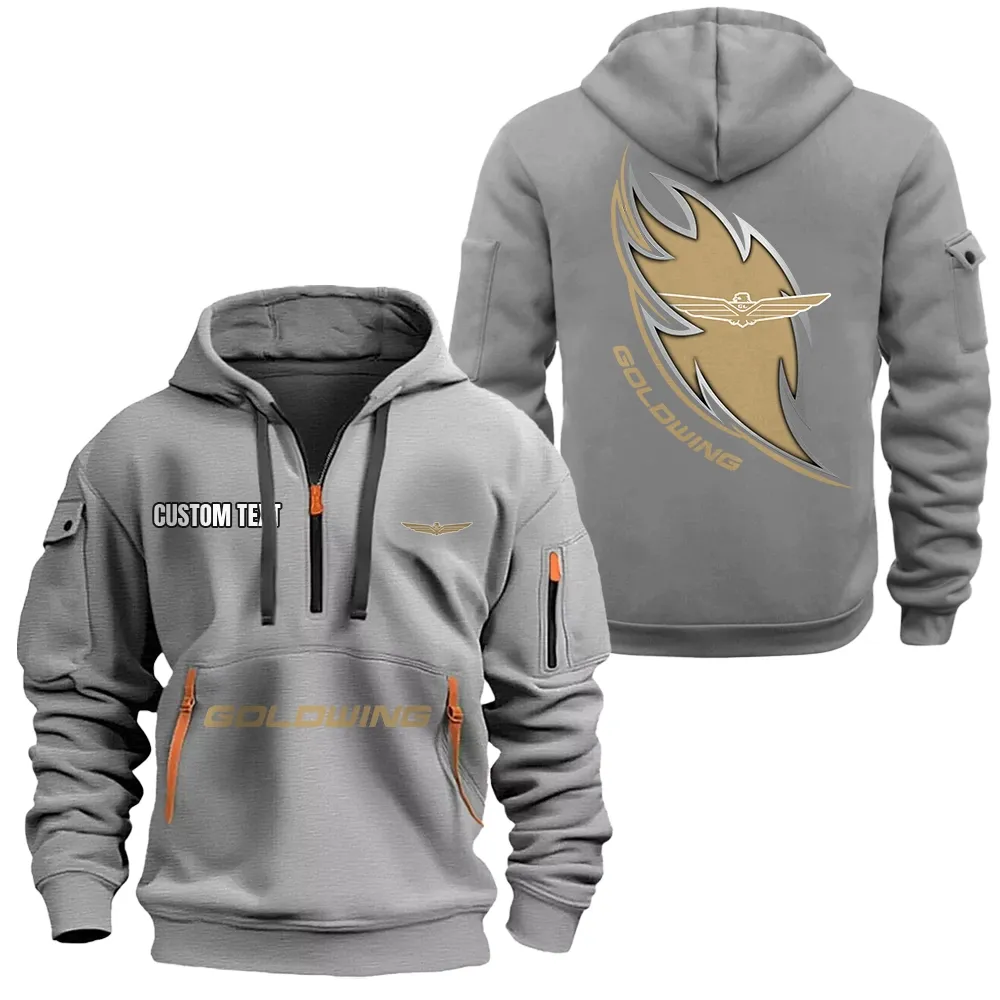Car Fans Gift Hoodie Half Zipper, Hoodie All Over Print Gift For Car Lover CAR1701112090 - Gray