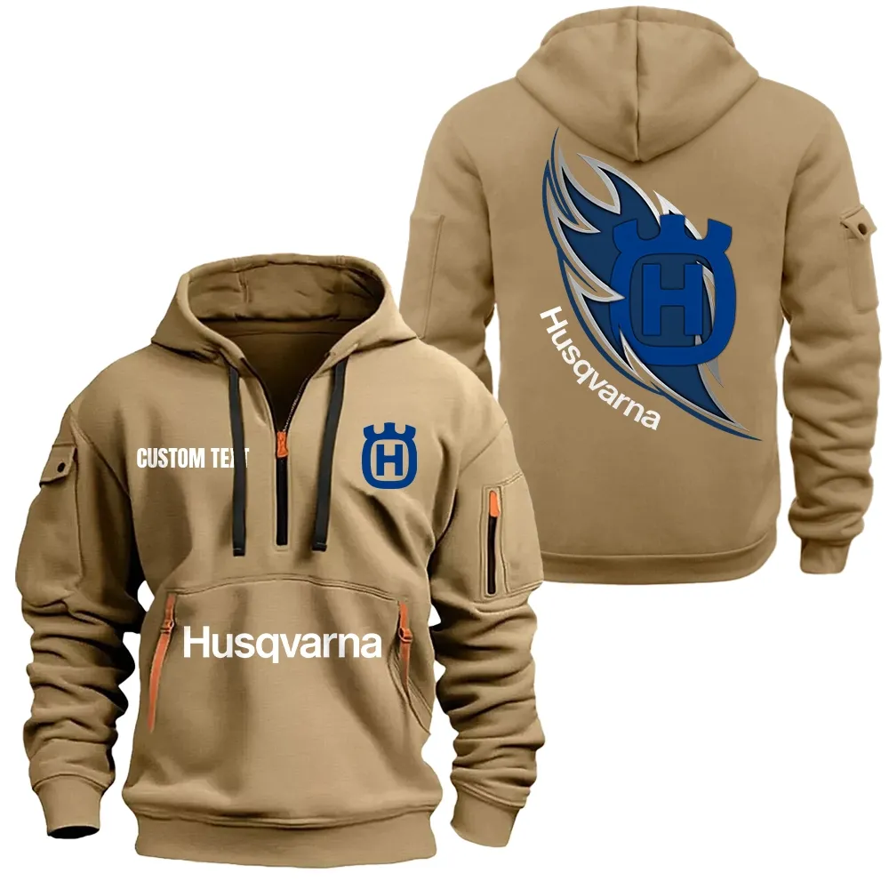 Car Fans Gift Hoodie Half Zipper, Hoodie All Over Print Gift For Car Lover CAR1701112100 - Khaki