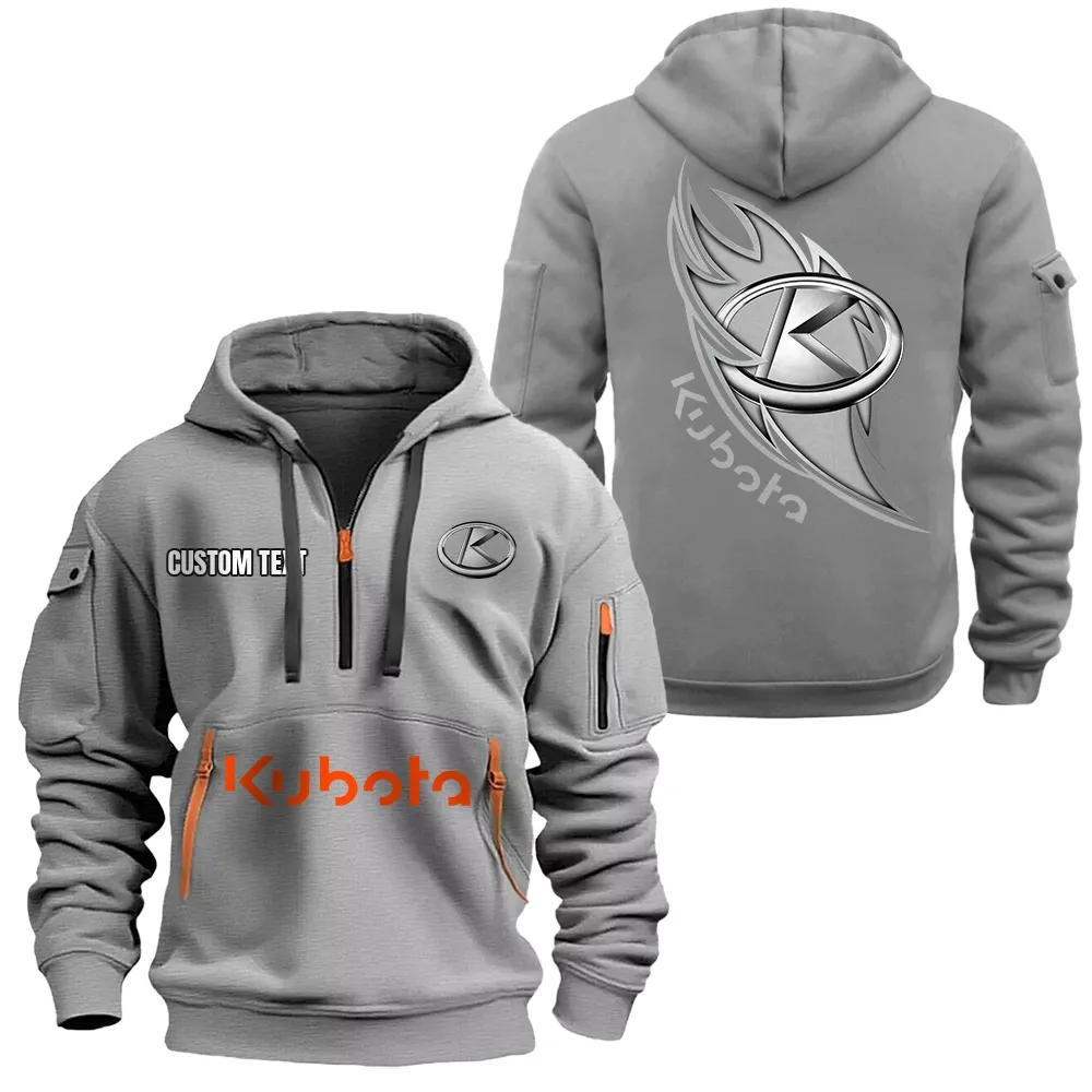 Car Fans Gift Hoodie Half Zipper, Hoodie All Over Print Gift For Car Lover CAR1701112115 - Gray