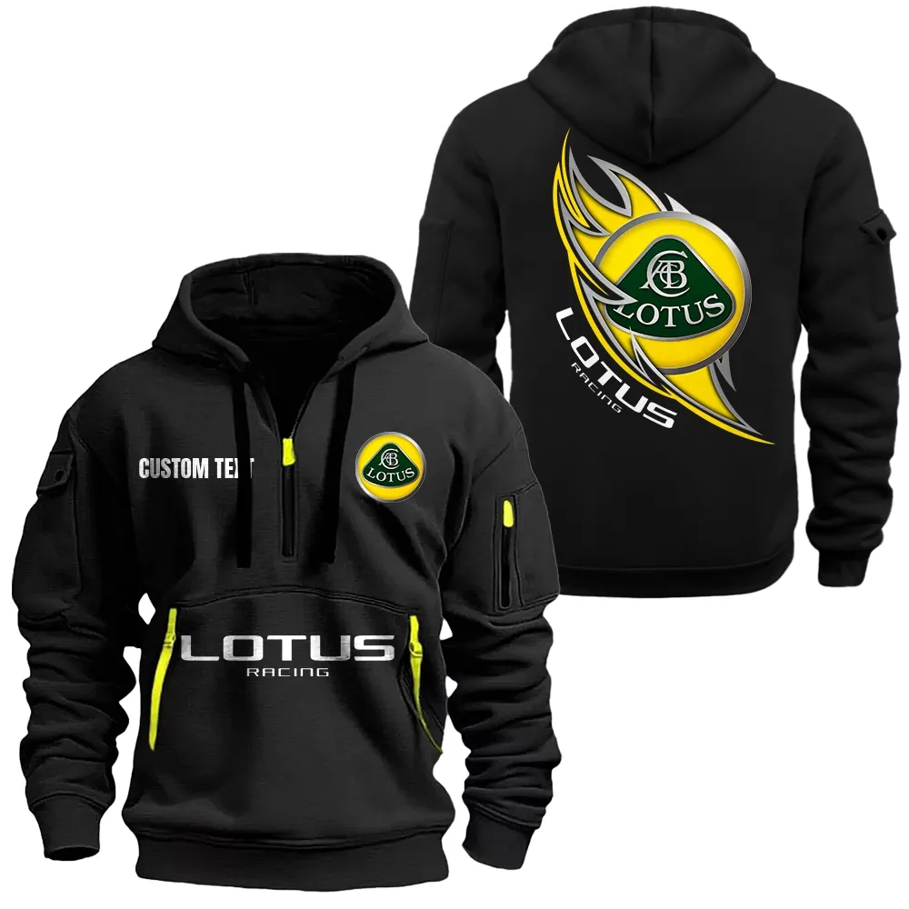 Car Fans Gift Hoodie Half Zipper, Hoodie All Over Print Gift For Car Lover CAR1701112124 - Black