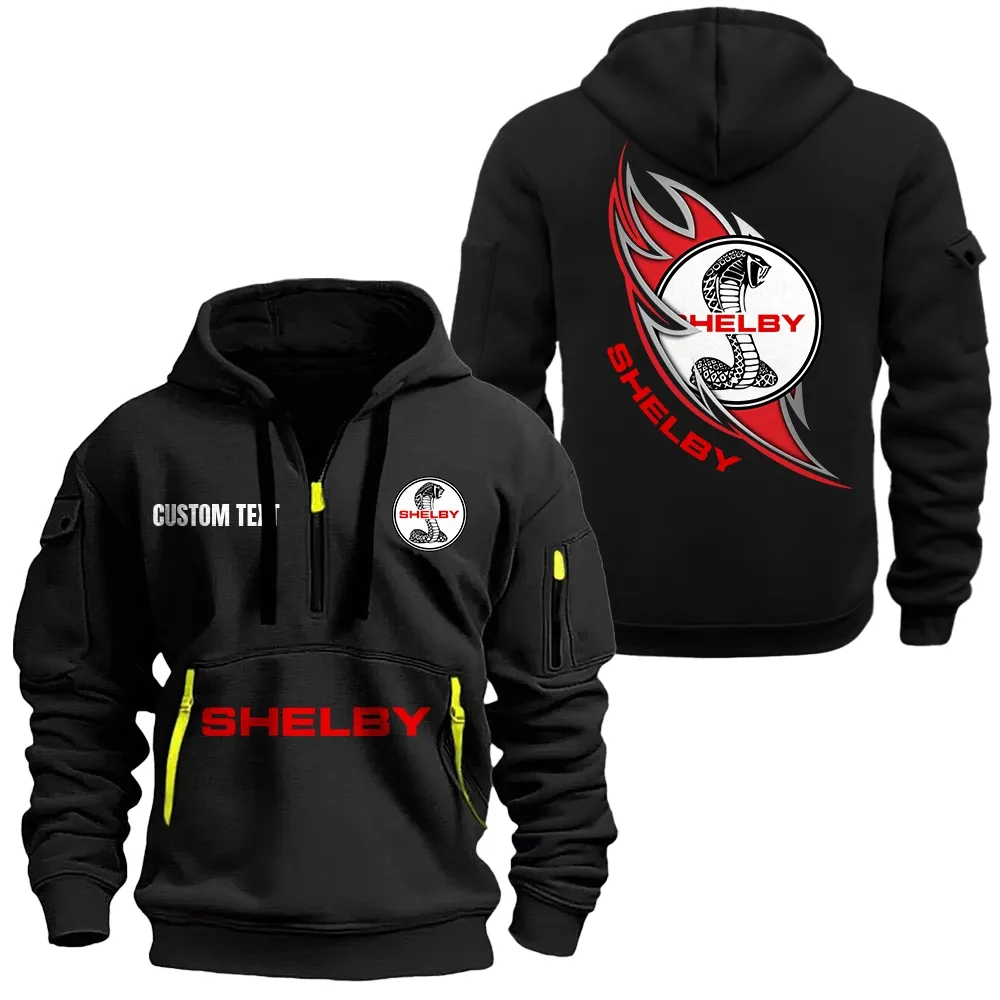 Car Fans Gift Hoodie Half Zipper, Hoodie All Over Print Gift For Car Lover CAR1701112173 - Black