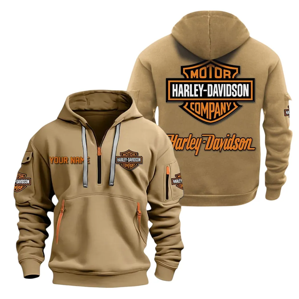 Car Fans Gift Hoodie Half Zipper, Hoodie All Over Print Gift For Car Lovers CAR20022125672 - Khaki