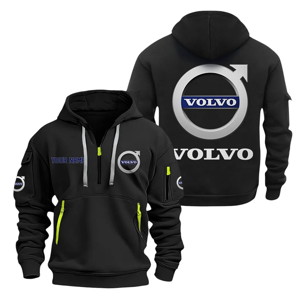 Car Fans Gift Hoodie Half Zipper, Hoodie All Over Print Gift For Car Lovers CAR20022125679 - Black