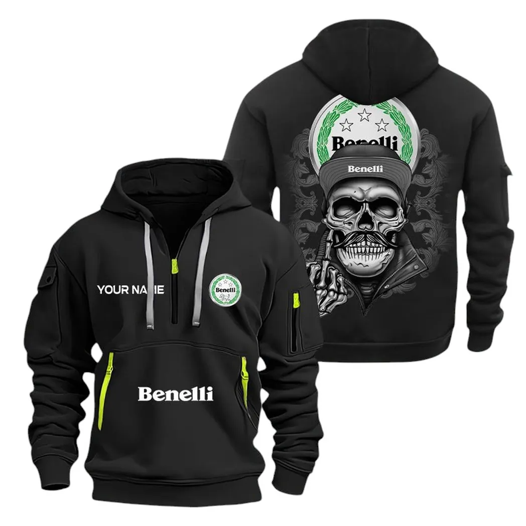 Car Fans Gift Hoodie Half Zipper, Hoodie All Over Print Gift For Fan CAR166022625206 - Black