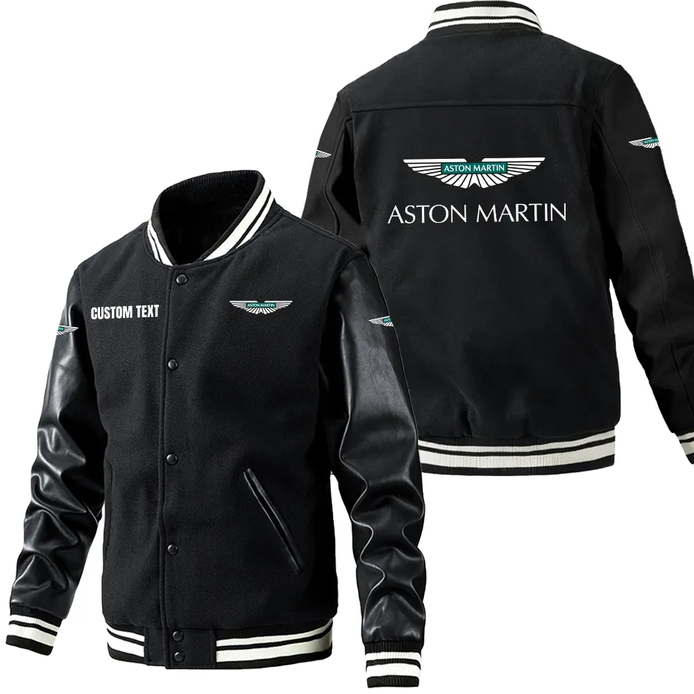Car Fans Gift Leather Baseball Jacket With Sleeves, Leather Jacket All Over Print Gift For Car Owner, Custom Name CAR1801112032 - Black