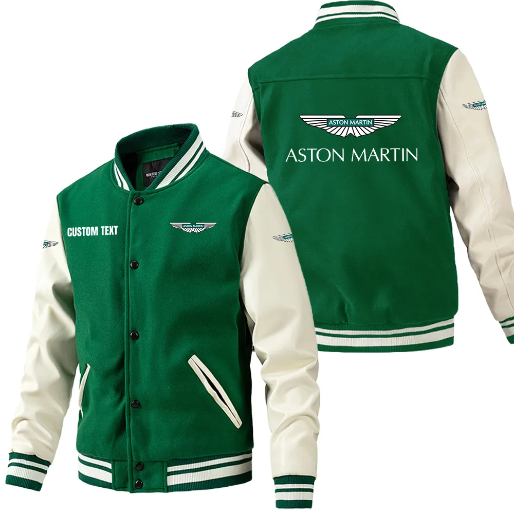 Car Fans Gift Leather Baseball Jacket With Sleeves, Leather Jacket All Over Print Gift For Car Owner, Custom Name CAR1801112032 - Green