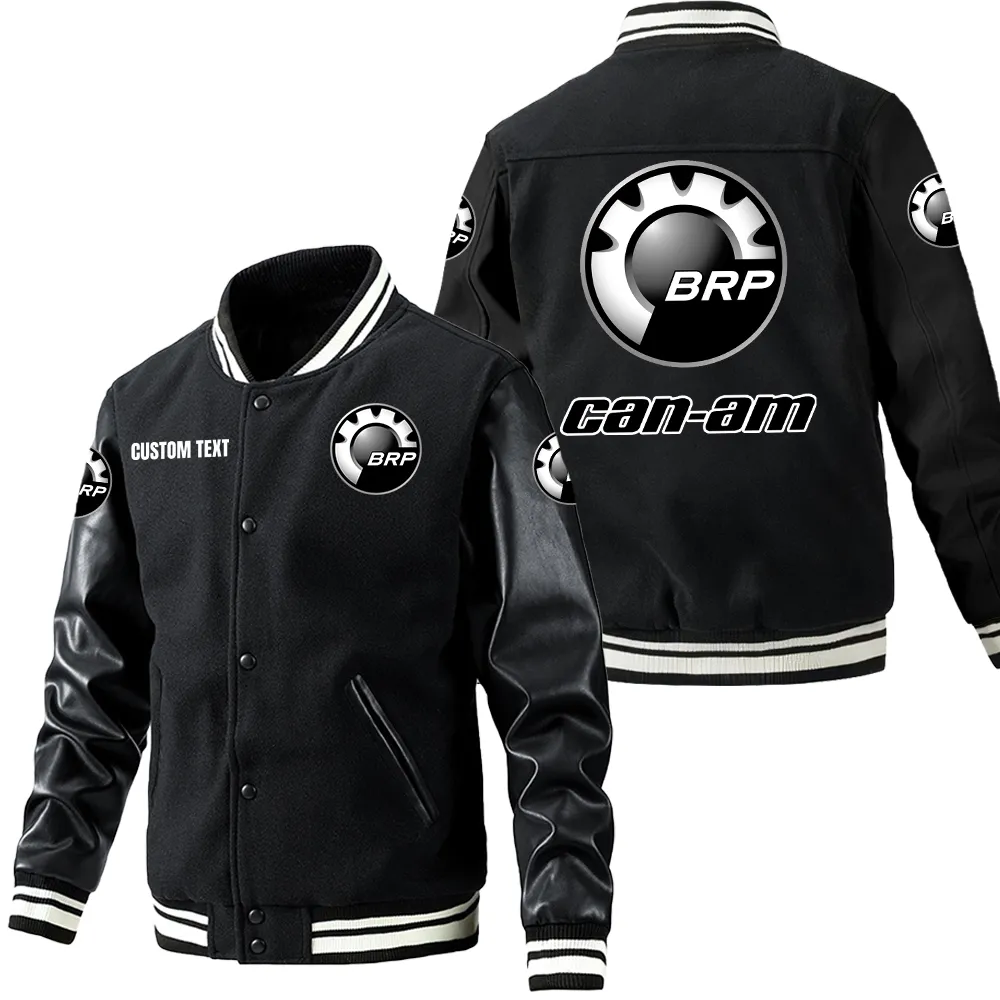 Car Fans Gift Leather Baseball Jacket With Sleeves, Leather Jacket All Over Print Gift For Car Owner, Custom Name CAR1801112072 - Black
