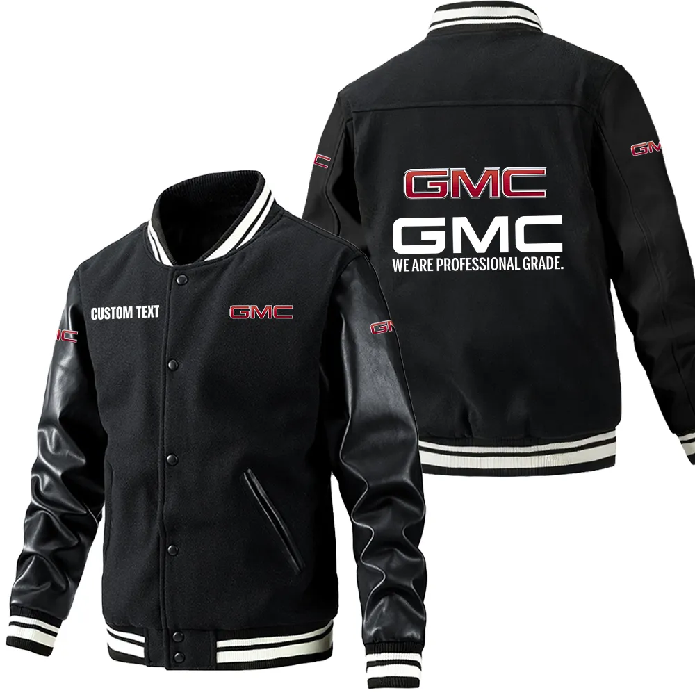 Car Fans Gift Leather Baseball Jacket With Sleeves, Leather Jacket All Over Print Gift For Car Owner, Custom Name CAR1801112102 - Black