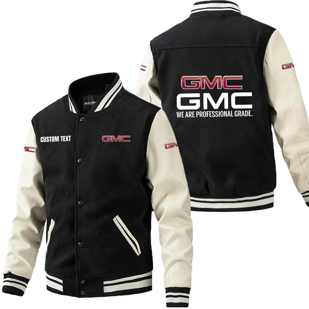 Car Fans Gift Leather Baseball Jacket With Sleeves, Leather Jacket All Over Print Gift For Car Owner, Custom Name CAR1801112102 - Black White