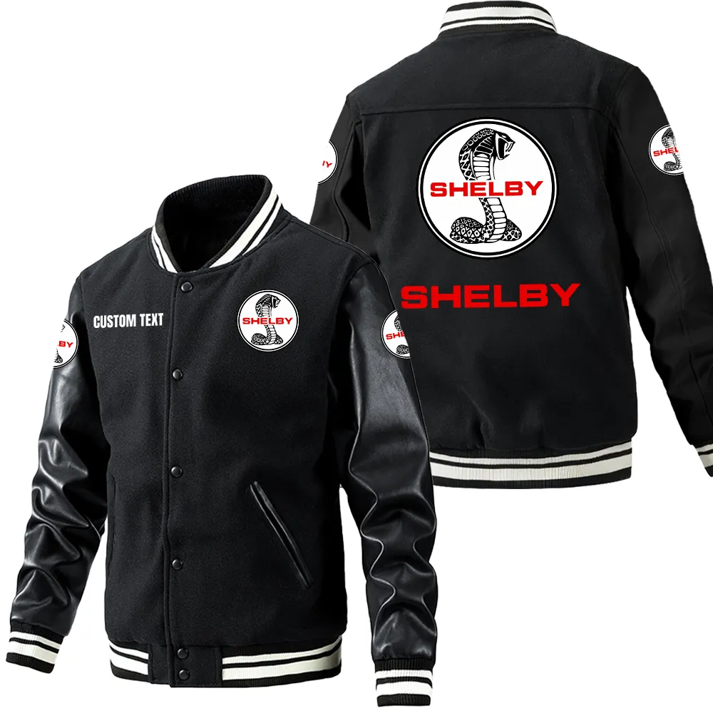 Car Fans Gift Leather Baseball Jacket With Sleeves, Leather Jacket All Over Print Gift For Car Owner, Custom Name CAR1801112202 - Black