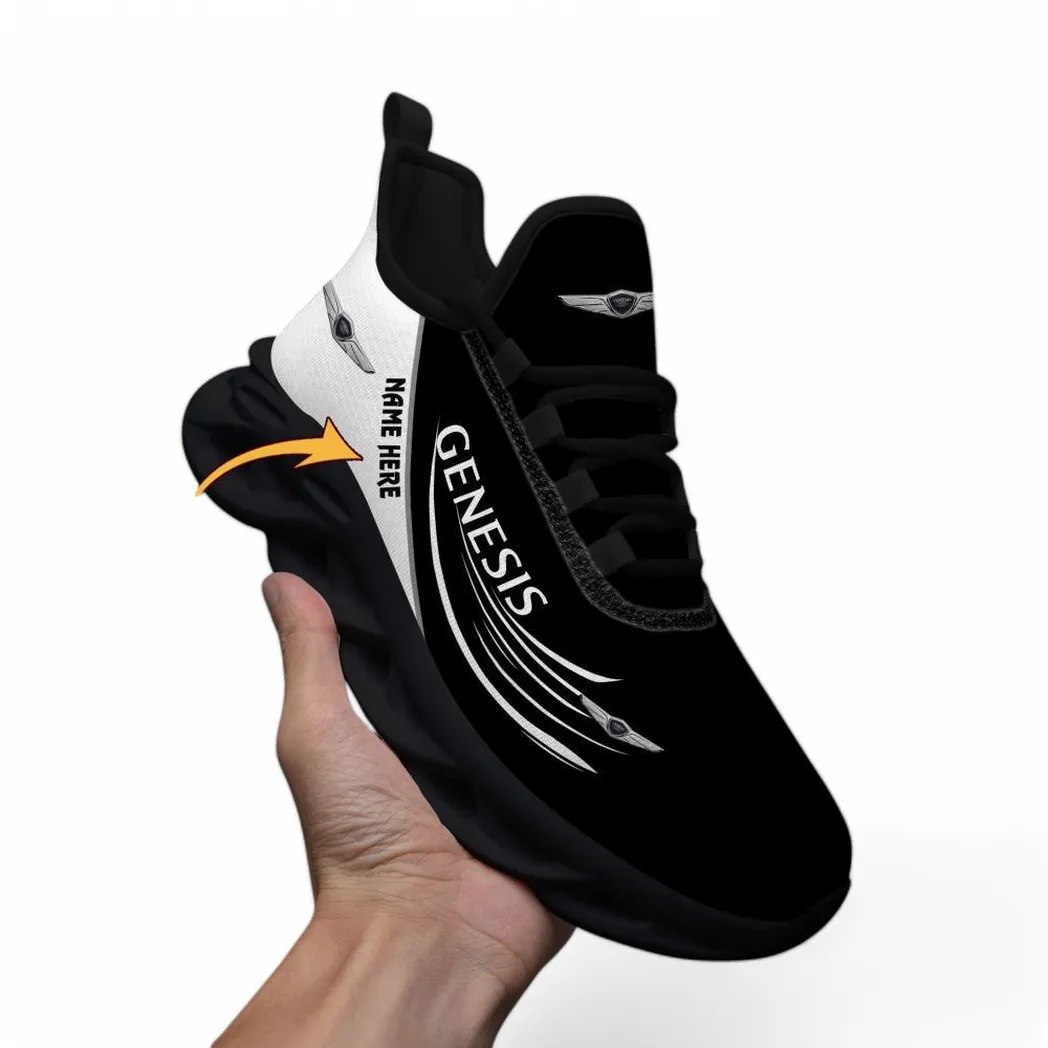Car Fans Gift Max Soul Shoes, Sport Sneakers All Over Print For Car Enthusiasts CAR83021725140 - Black