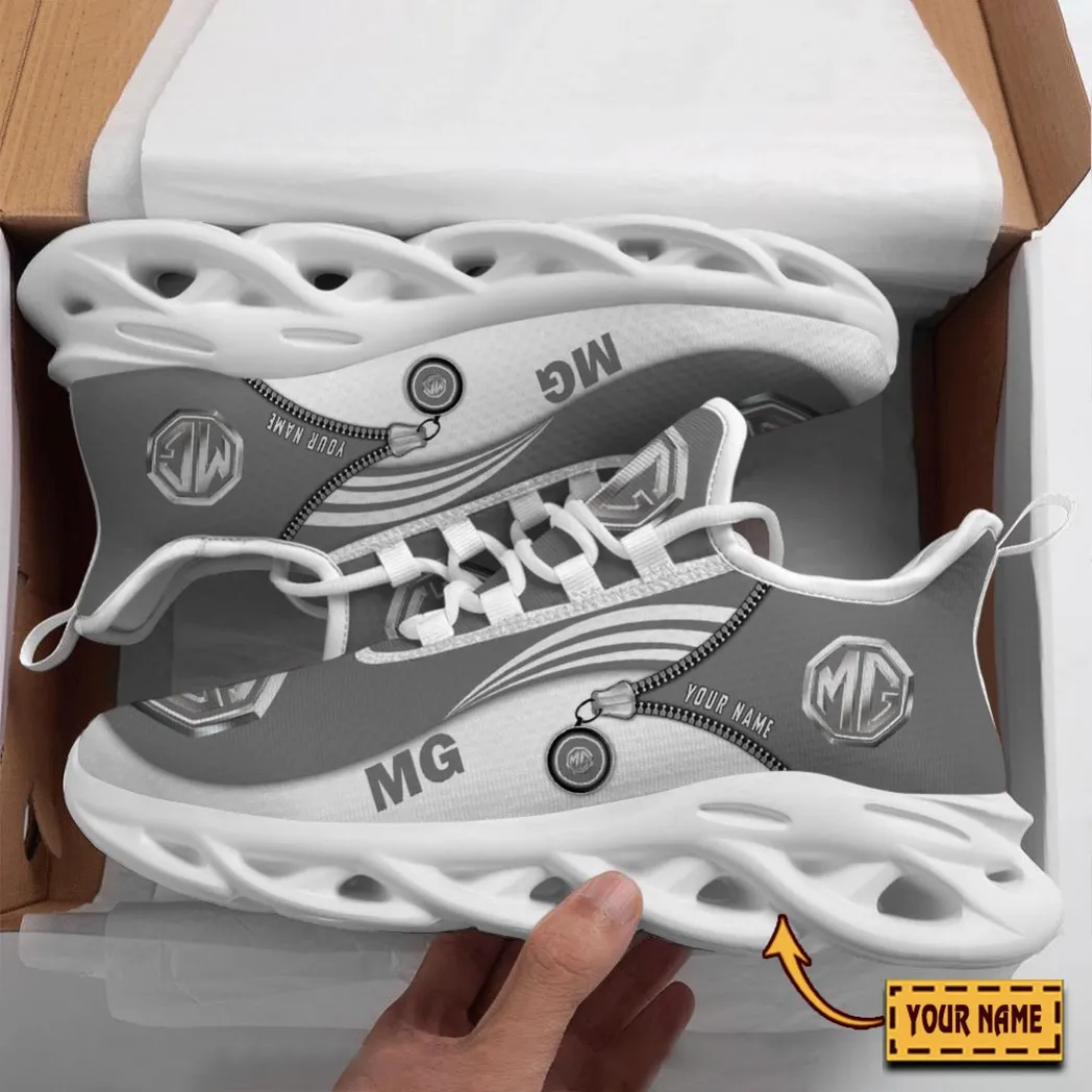 Car Fans Gift Max Soul Shoes, Sport Sneakers All Over Print For Car Enthusiasts CAR8502242551 - White