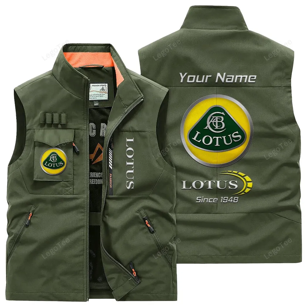 Car Fans Gift Outdoor Sleeveless Vest, Gift For Car Enthusiasts, Custom Name - Army Green CAR131021325740-1
