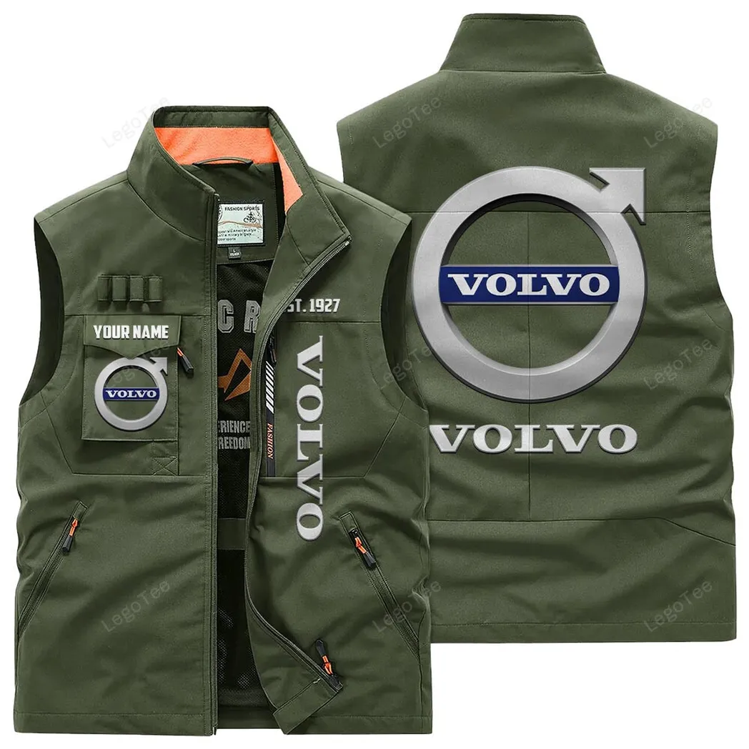 Car Fans Gift Outdoor Sleeveless Vest, Gift For Car Enthusiasts, Custom Name - Army Green CAR132021325928-1