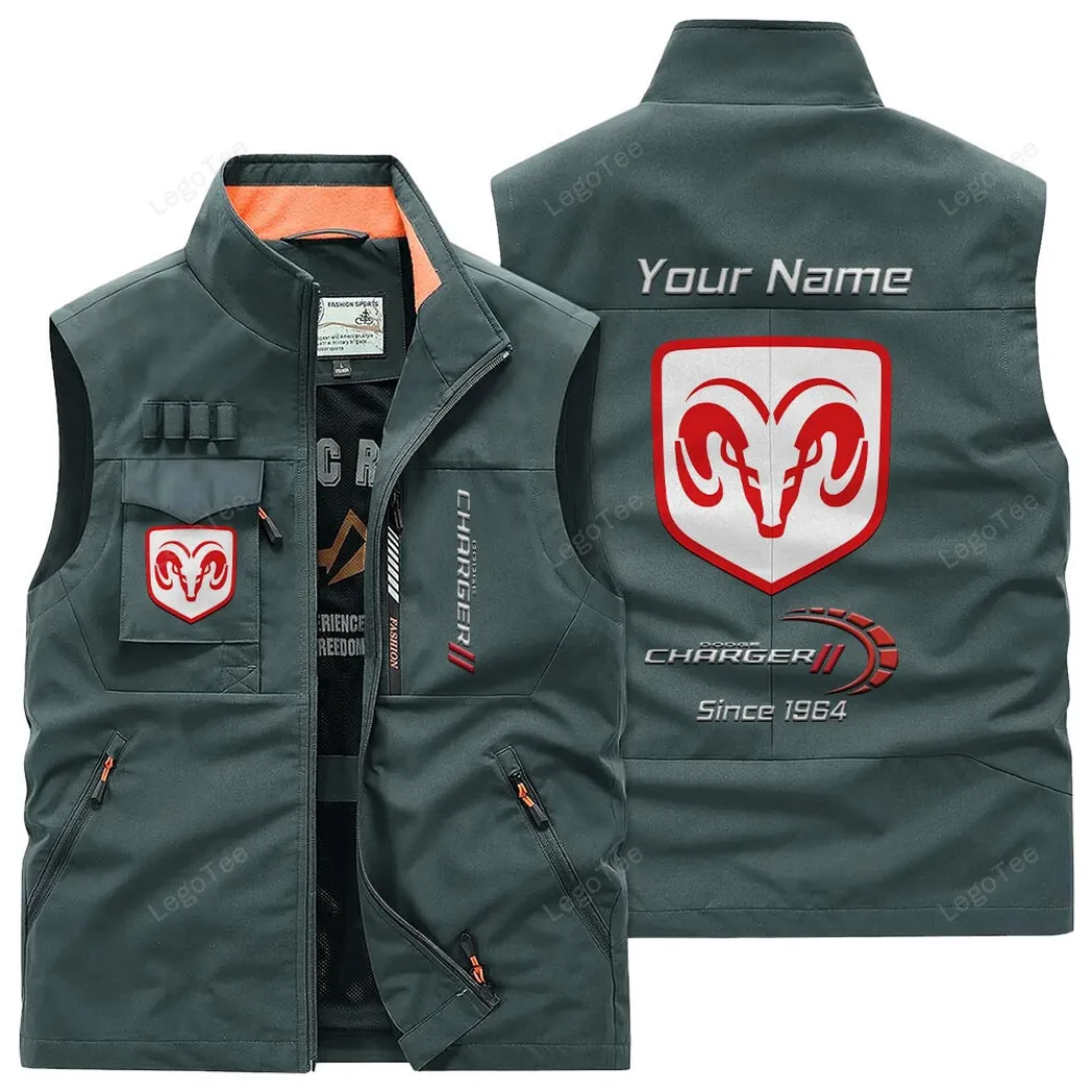 Car Fans Gift Outdoor Sleeveless Vest, Gift For Car Enthusiasts, Custom Name - Bean Green CAR131021325693-2