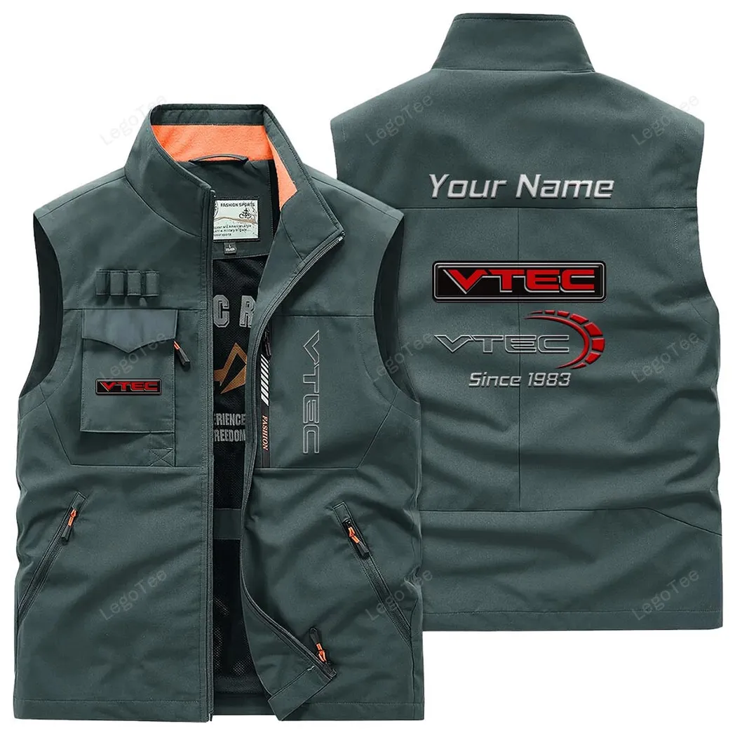 Car Fans Gift Outdoor Sleeveless Vest, Gift For Car Enthusiasts, Custom Name - Bean Green CAR131021325748-2